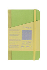 Ecoqua Plus Fabric Bound Notebook, Lime, 3.5” x 5.5”, Dotted