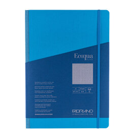 Ecoqua Plus Fabric Bound Notebook, Turquoise, A4, Dotted