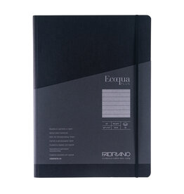 CLEARANCE Ecoqua Plus Hidden Spiral Notebook, Black, A4, Ruled
