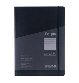 Ecoqua Plus Hidden Spiral Notebook, Black, A4, Ruled