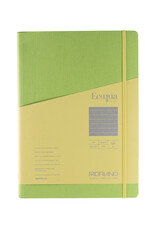 Ecoqua Plus Hidden Spiral Notebook, Lime, A4, Ruled