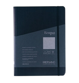 Ecoqua Plus Hidden Spiral Notebook, Black, A5, Dotted