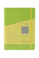 Ecoqua Plus Hidden Spiral Notebook, Lime, A5, Dotted
