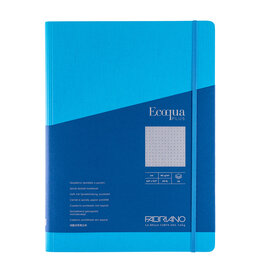 Ecoqua Plus Hidden Spiral Notebook, Turquoise, A4, Dotted