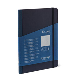 Ecoqua Plus Fabric Bound Notebook, Navy, A5, Blank