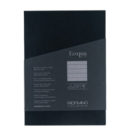 Ecoqua Plus Glue Bound Notebook, Black, A5, Ruled