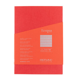 Ecoqua Plus Glue Bound Notebook, Red, A5, Ruled