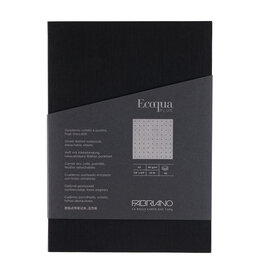 Ecoqua Plus Glue Bound Notebook, Black, A5, Dotted