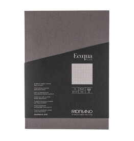 Ecoqua Plus Glue Bound Notebook, Grey, A4, Dotted