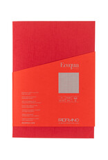 Ecoqua Plus Glue Bound Notebook, Red, A4, Dotted
