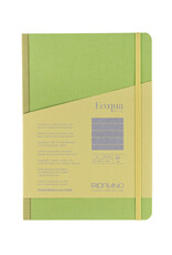 Ecoqua Plus Fabric Bound Notebook, Lime, A5, Ruled