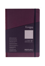 Ecoqua Plus Fabric Bound Notebook, Wine, A4, Ruled