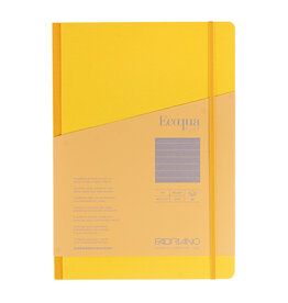 Ecoqua Plus Fabric Bound Notebook, Yellow, A4, Ruled