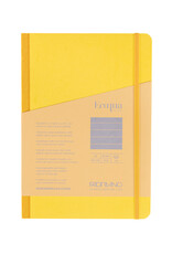 Ecoqua Plus Fabric Bound Notebook, Yellow, A5, Ruled