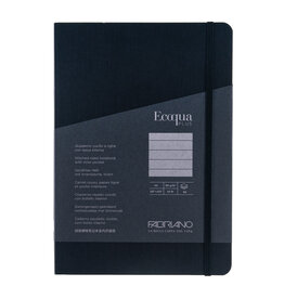 Ecoqua Plus Sewn Spine Notebook, Black, A5, Ruled
