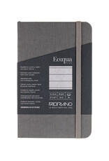 Ecoqua Plus Sewn Spine Notebook, Grey, 3.5” x 5.5”, Ruled