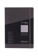 Ecoqua Plus Sewn Spine Notebook, Grey, A4, Ruled