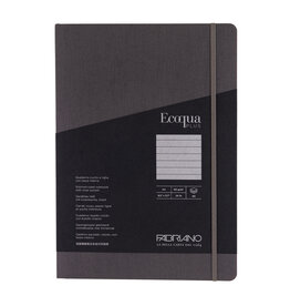 CLEARANCE Ecoqua Plus Sewn Spine Notebook, Grey, A4, Ruled
