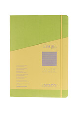 Ecoqua Plus Sewn Spine Notebook, Lime, A4, Ruled