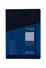 Ecoqua Plus Sewn Spine Notebook, Navy, A4, Ruled