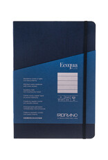 Ecoqua Plus Sewn Spine Notebook, Navy, A5, Ruled