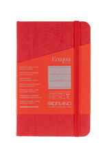 Ecoqua Plus Sewn Spine Notebook, Red, 3.5” x 5.5”, Ruled