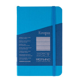 Ecoqua Plus Sewn Spine Notebook, Turquoise, 3.5” x 5.5”, Ruled