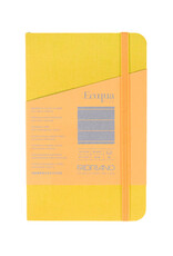 Ecoqua Plus Sewn Spine Notebook, Yellow, 3.5” x 5.5”, Ruled