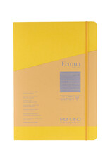 CLEARANCE Ecoqua Plus Sewn Spine Notebook, Yellow, A4, Ruled