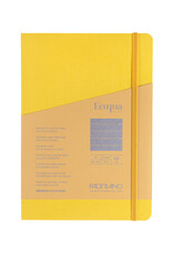 CLEARANCE Ecoqua Plus Sewn Spine Notebook, Yellow, A5, Ruled