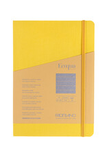 Ecoqua Plus Sewn Spine Notebook, Yellow, A5, Ruled