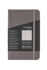 Ecoqua Plus Sewn Spine Notebook, Grey, 3.5” x 5.5”, Dotted