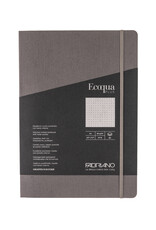 Ecoqua Plus Sewn Spine Notebook, Grey, A4, Dotted