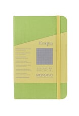 Ecoqua Plus Sewn Spine Notebook, Lime, 3.5” x 5.5”, Dotted