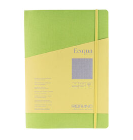 CLEARANCE Ecoqua Plus Sewn Spine Notebook, Lime, A4, Dotted