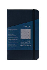 Ecoqua Plus Sewn Spine Notebook, Navy, 3.5” x 5.5”, Dotted