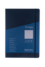 Ecoqua Plus Sewn Spine Notebook, Navy, A4, Dotted