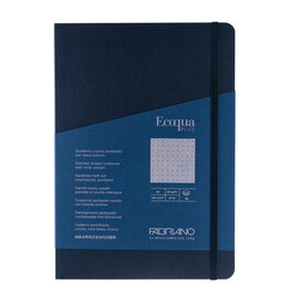 Ecoqua Plus Sewn Spine Notebook, Navy, A5, Dotted
