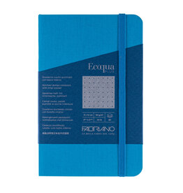 Ecoqua Plus Sewn Spine Notebook, Turquoise, 3.5” x 5.5”, Dotted