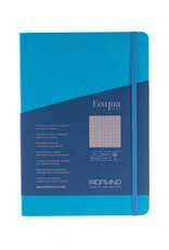 Ecoqua Plus Sewn Spine Notebook, Turquoise, A5, Dotted