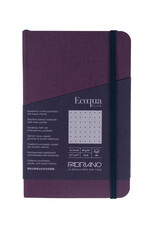 Ecoqua Plus Sewn Spine Notebook, Wine, 3.5” x 5.5”, Dotted