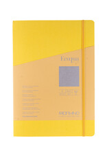 Ecoqua Plus Sewn Spine Notebook, Yellow, A4, Dotted