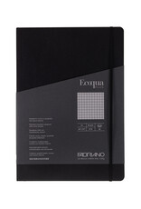 Ecoqua Plus Sewn Spine Notebook, Black, A4, Graphed