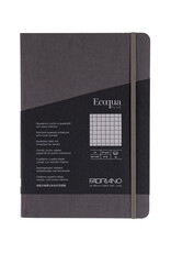 Ecoqua Plus Sewn Spine Notebook, Grey, A5, Graphed