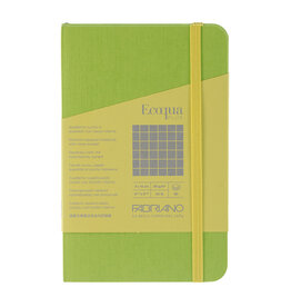 Ecoqua Plus Sewn Spine Notebook, Lime, 3.5” x 5.5”, Graphed