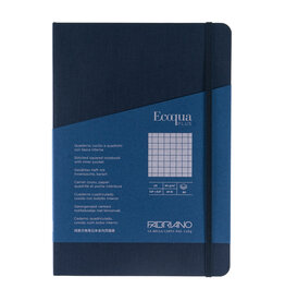 Ecoqua Plus Sewn Spine Notebook, Navy, A5, Graphed