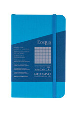 Ecoqua Plus Sewn Spine Notebook, Turquoise, 3.5” x 5.5”, Graphed