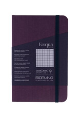 Ecoqua Plus Sewn Spine Notebook, Wine, 3.5” x 5.5”, Graphed