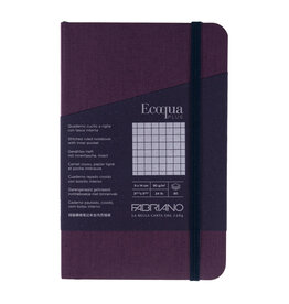 Ecoqua Plus Sewn Spine Notebook, Wine, 3.5” x 5.5”, Graphed