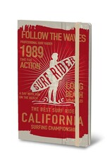 Giuliano Mazzuoli CLEARANCE Stifflex Notebook,  13 X 21 Cm, Surf Rider Red